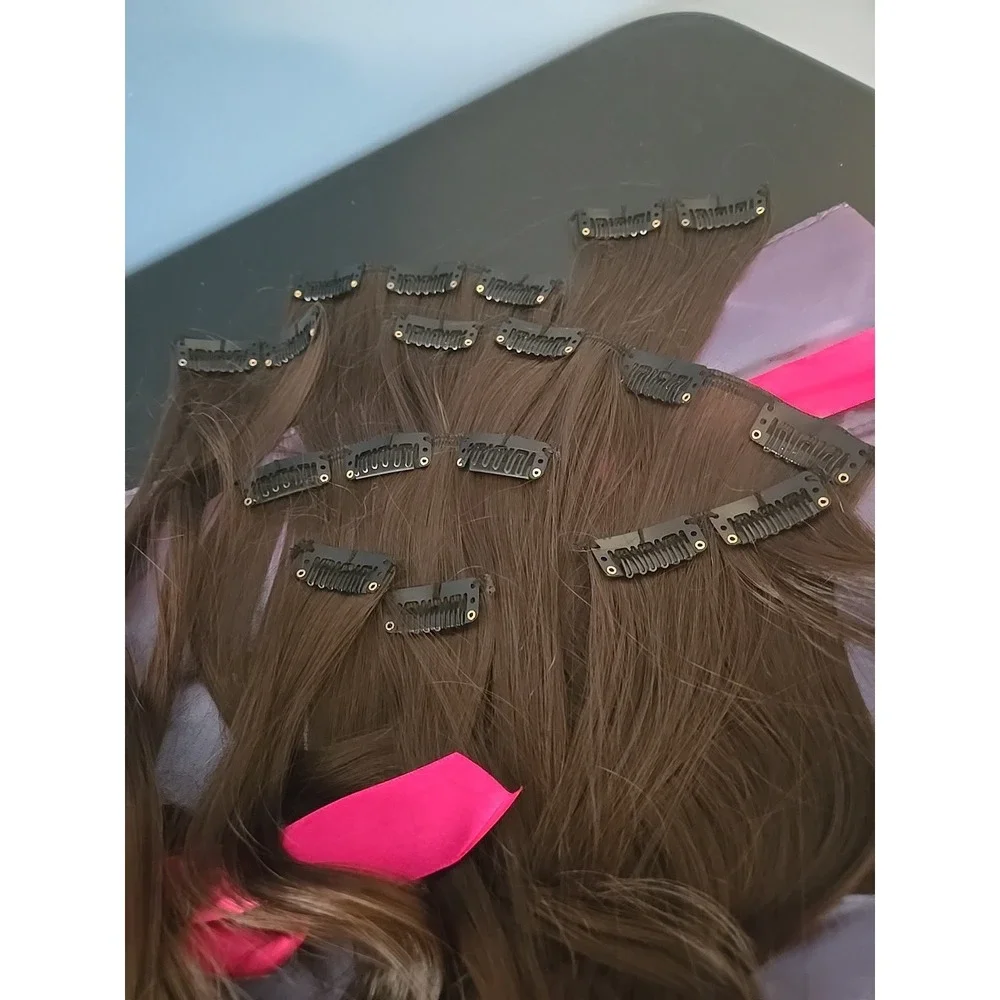 Brown Hair Extensions‎ Hair Clip In 2 Sets ( 18